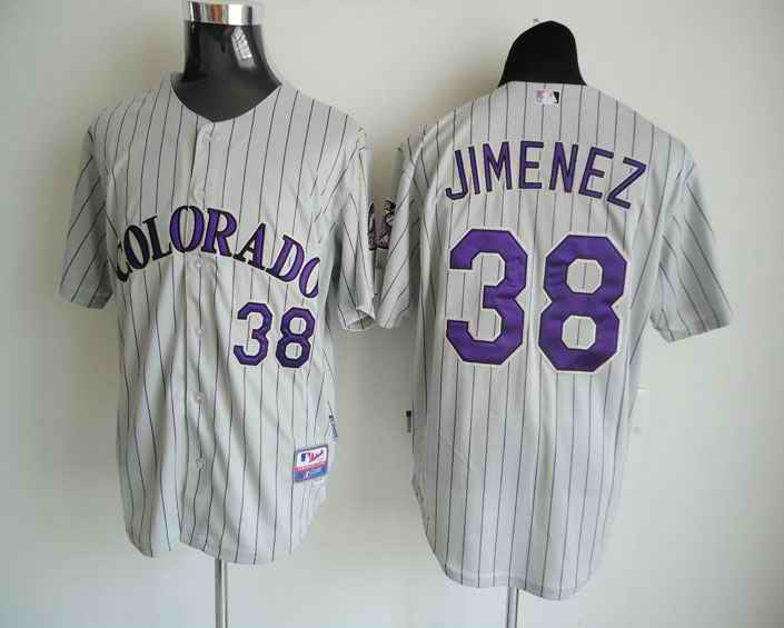 Troy Jimemez Colorado Rockies grey jersey