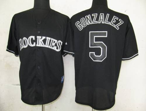 Carlos Gonzalez Colorado Rockies black Fashion jersey