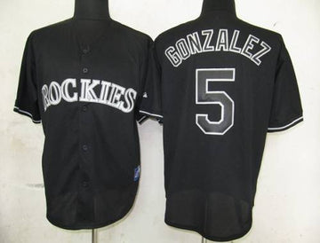 Carlos Gonzalez Colorado Rockies black Fashion jersey