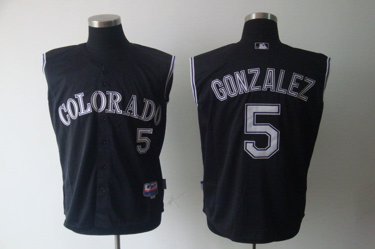 Carlos Gonzalez Colorado Rockies black jersey