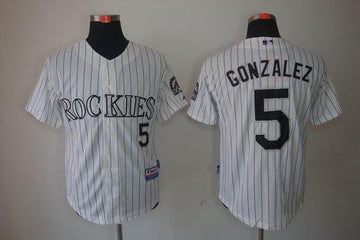 Carlos Gonzalez Colorado Rockies white jersey