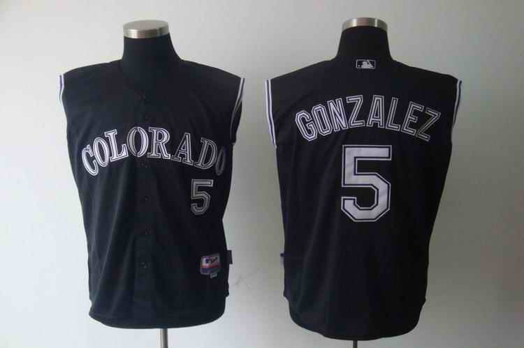 Gonzalez Colorado Rockies black jersey