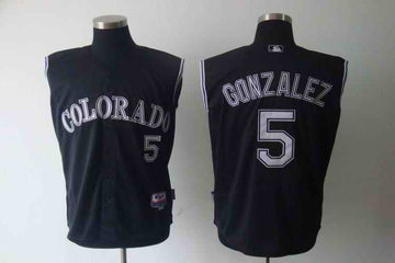 Gonzalez Colorado Rockies black jersey