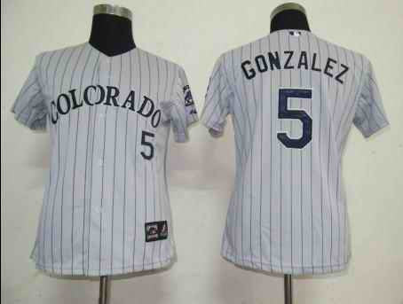Gonzalez Colorado Rockies grey jersey