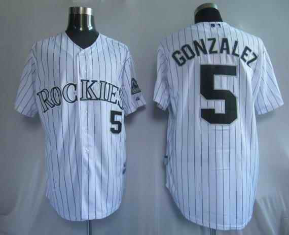 Gonzalez Colorado Rockies white jersey