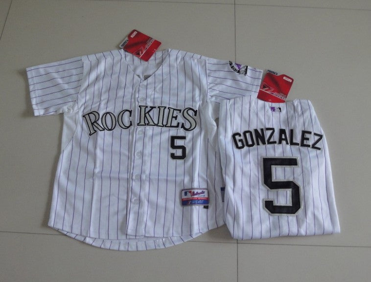 Gonzalez Colorado Rockies white jersey