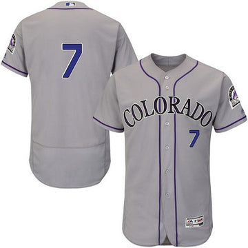 Jose Reyes Colorado Rockies gray jersey