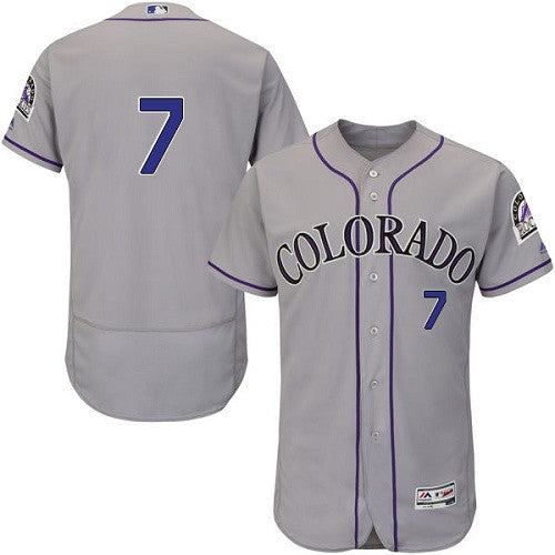 Jose Reyes Colorado Rockies gray jersey