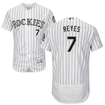 Jose Reyes Colorado Rockies white jersey