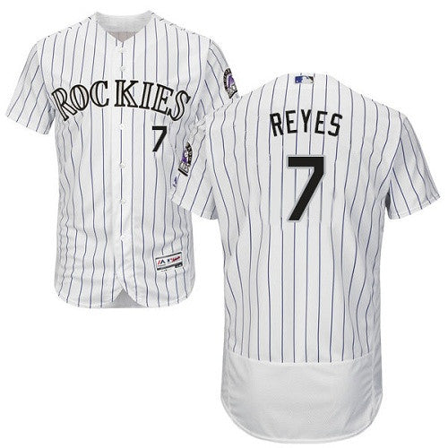 Jose Reyes Colorado Rockies white jersey