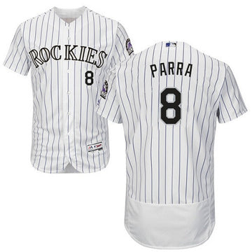 Gerardo Parra Colorado Rockies white jersey