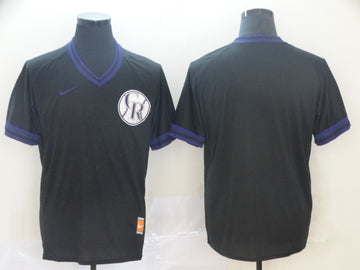Custom Colorado Rockies black Throwback jersey