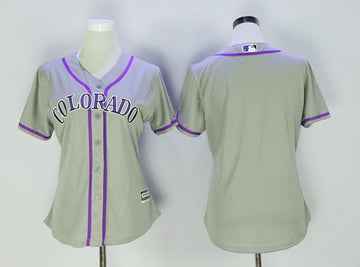 Custom Colorado Rockies grey jersey