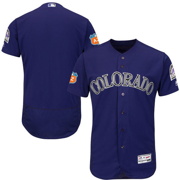 Custom Colorado Rockies purple jersey