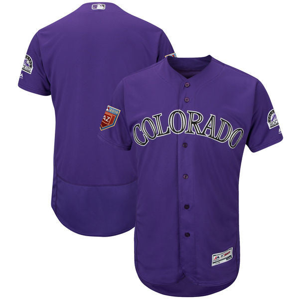 Custom Colorado Rockies purple jersey