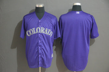 Custom Colorado Rockies purple jersey