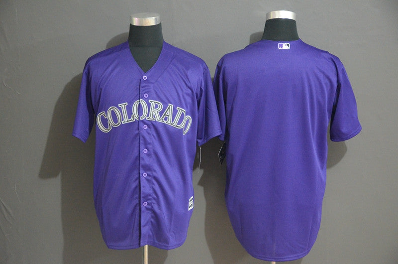 Custom Colorado Rockies purple jersey
