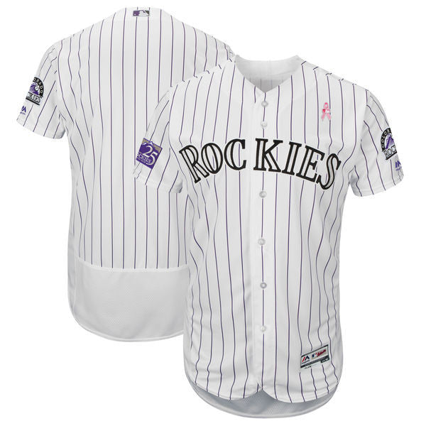Custom Colorado Rockies white jersey