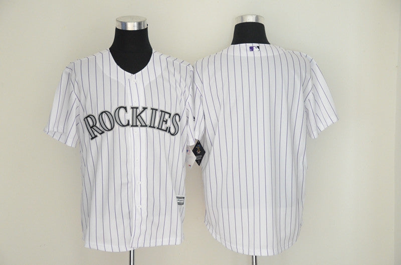 Custom Colorado Rockies white jersey