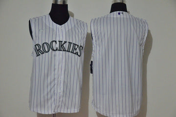 Custom Colorado Rockies white jersey