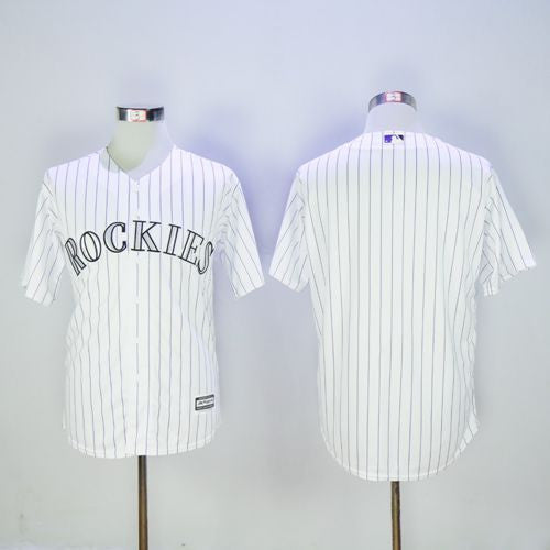 Custom Colorado Rockies white jersey