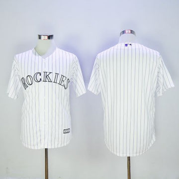 Custom Colorado Rockies white jersey