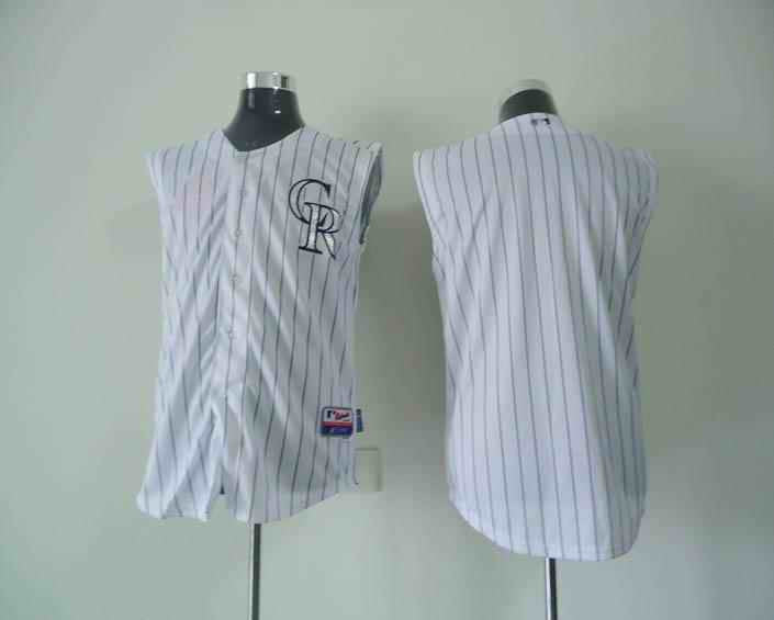 Custom Colorado Rockies white jersey