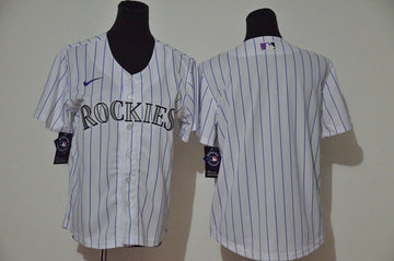 Custom Colorado Rockies white jersey