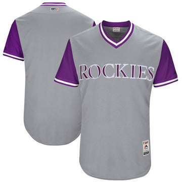 Majestic Colorado Rockies gray jersey