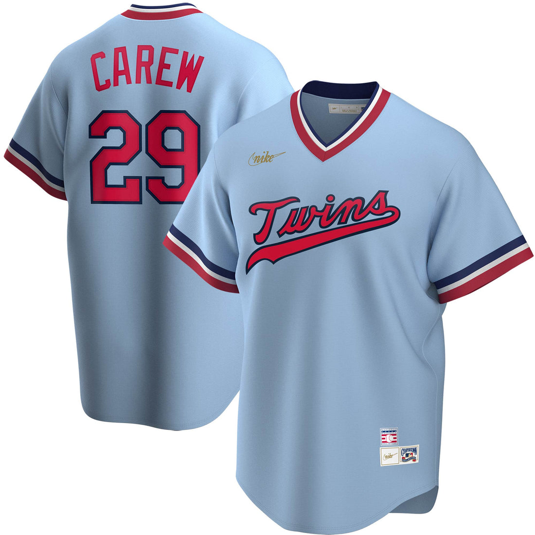 Rod Carew Minnesota Twins blue Cooperstown jersey