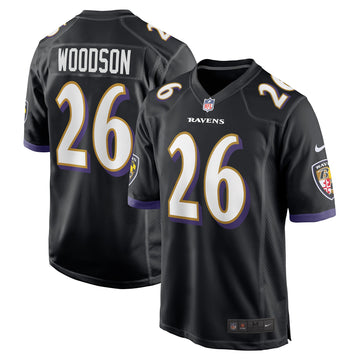 Rod Woodson Baltimore Ravens black jersey