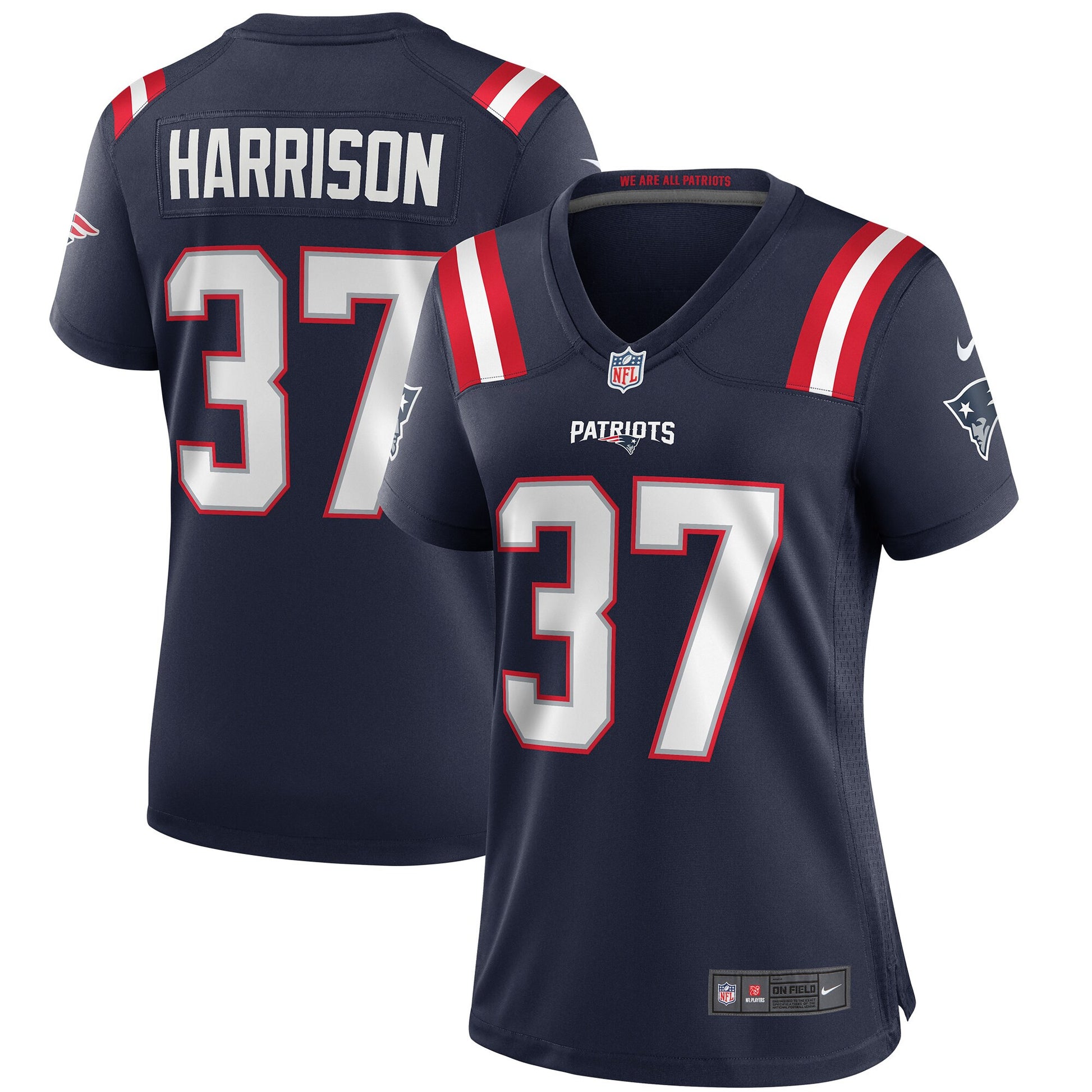 Rodney Harrison New England Patriots navy Game jersey