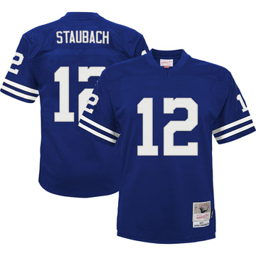 Roger Staubach Dallas Cowboys navy jersey