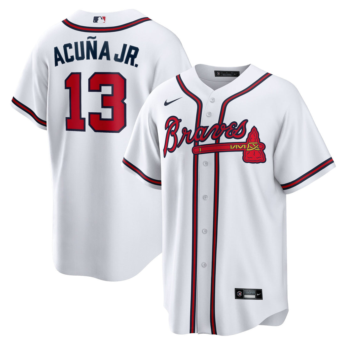 Ronald Acuna Jr Atlanta Braves white Home jersey
