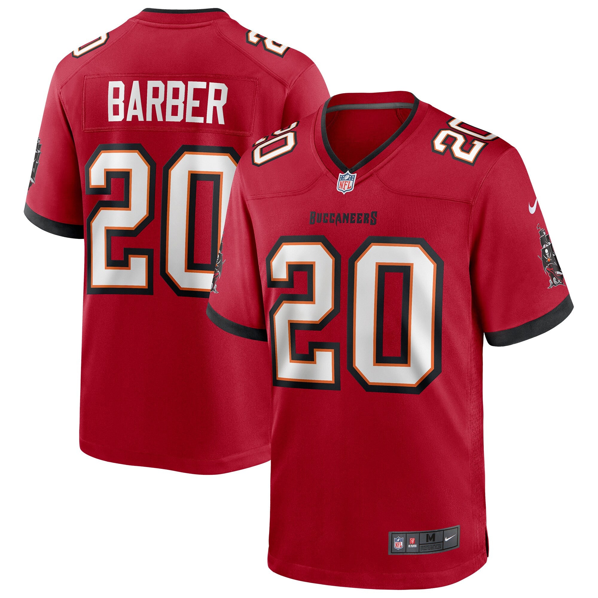 Ronde Barber Tampa Bay Buccaneers red Game jersey