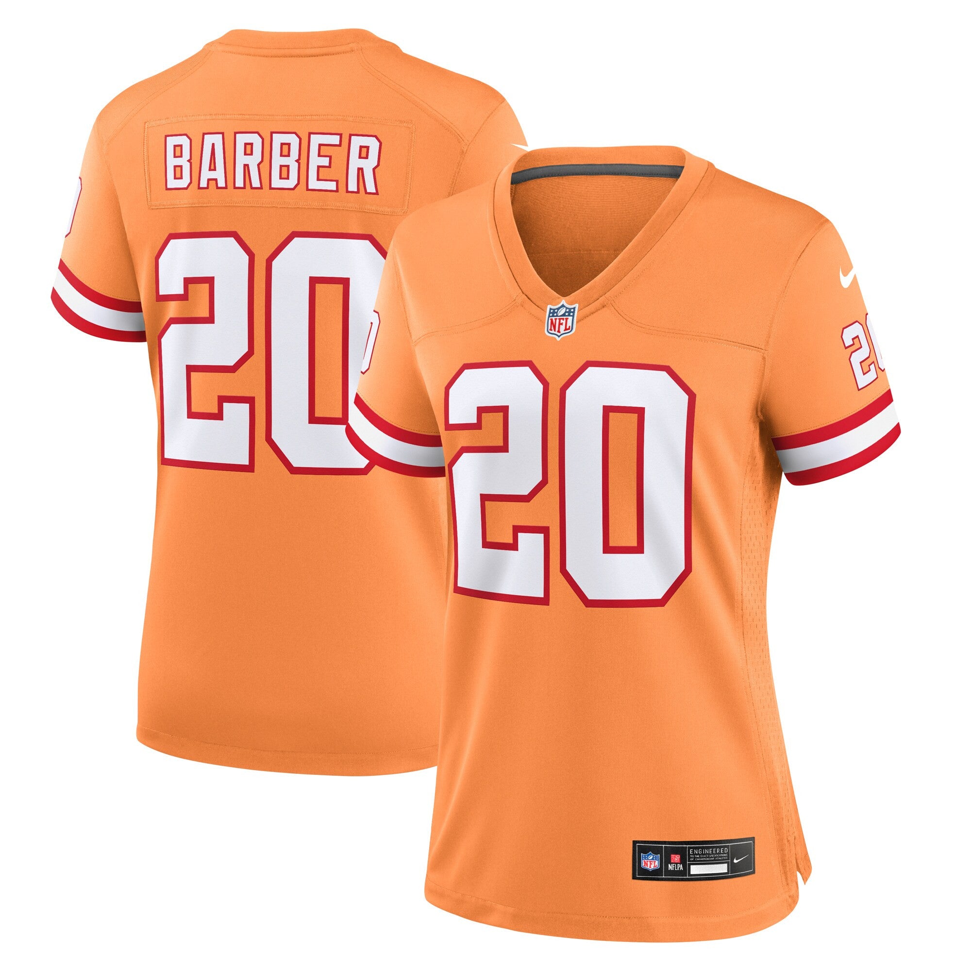 Ronde Barber Tampa Bay Buccaneers orange Throwback jersey