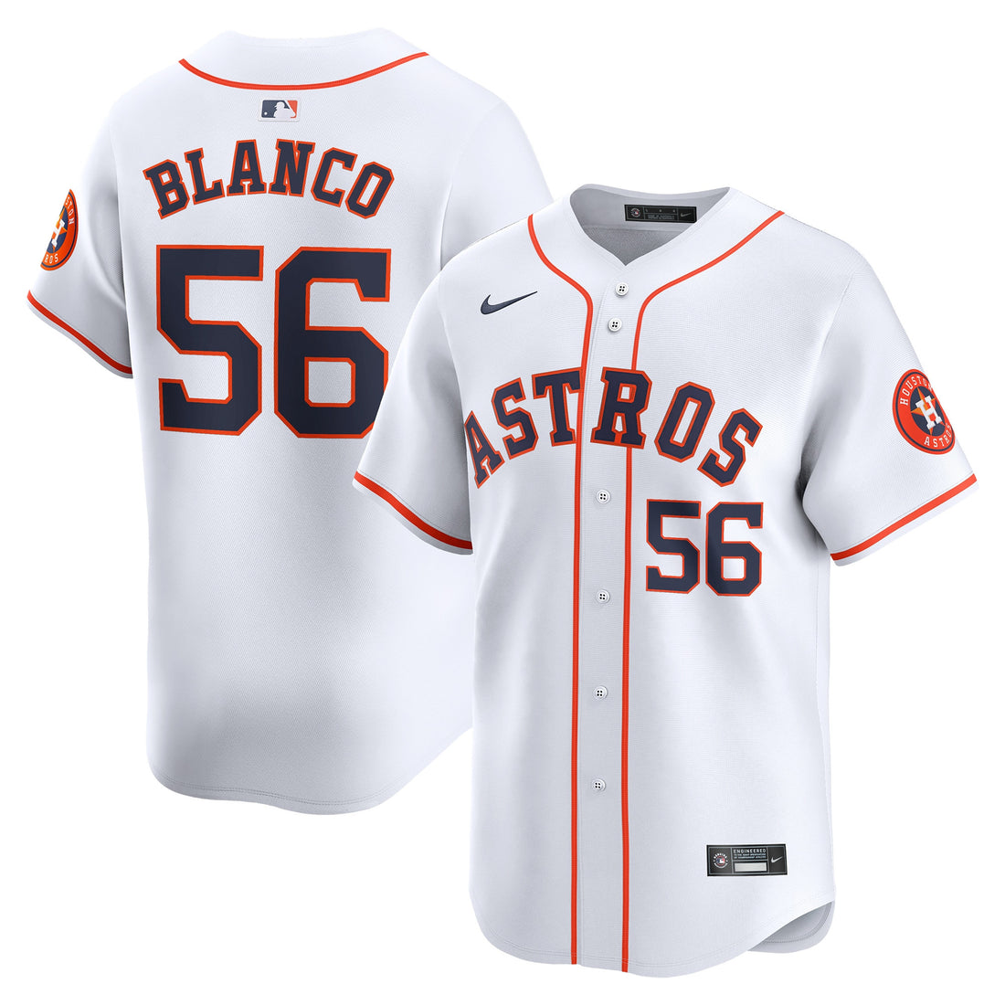 Ronel Blanco Houston Astros white Limited jersey
