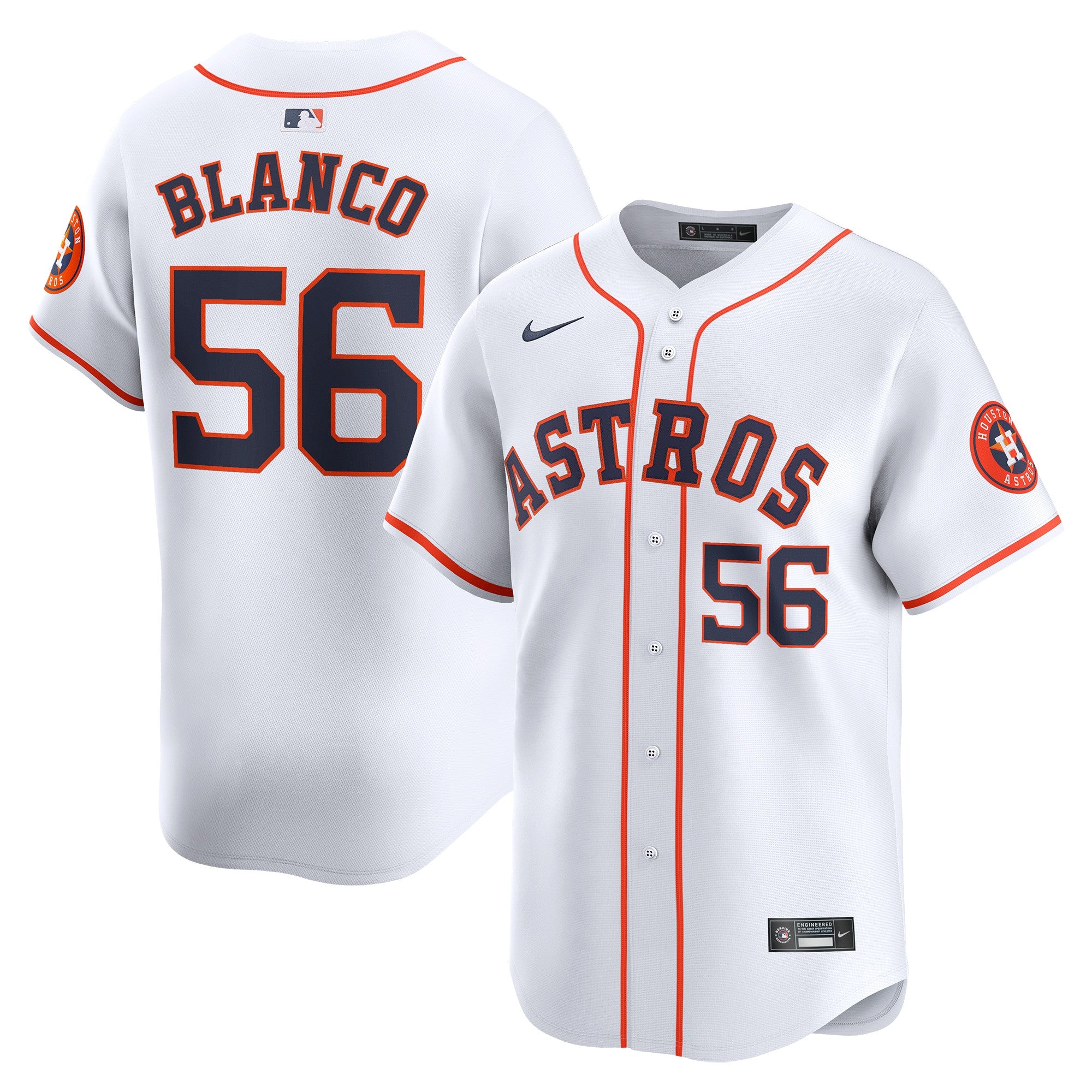 Ronel Blanco Houston Astros white Limited jersey