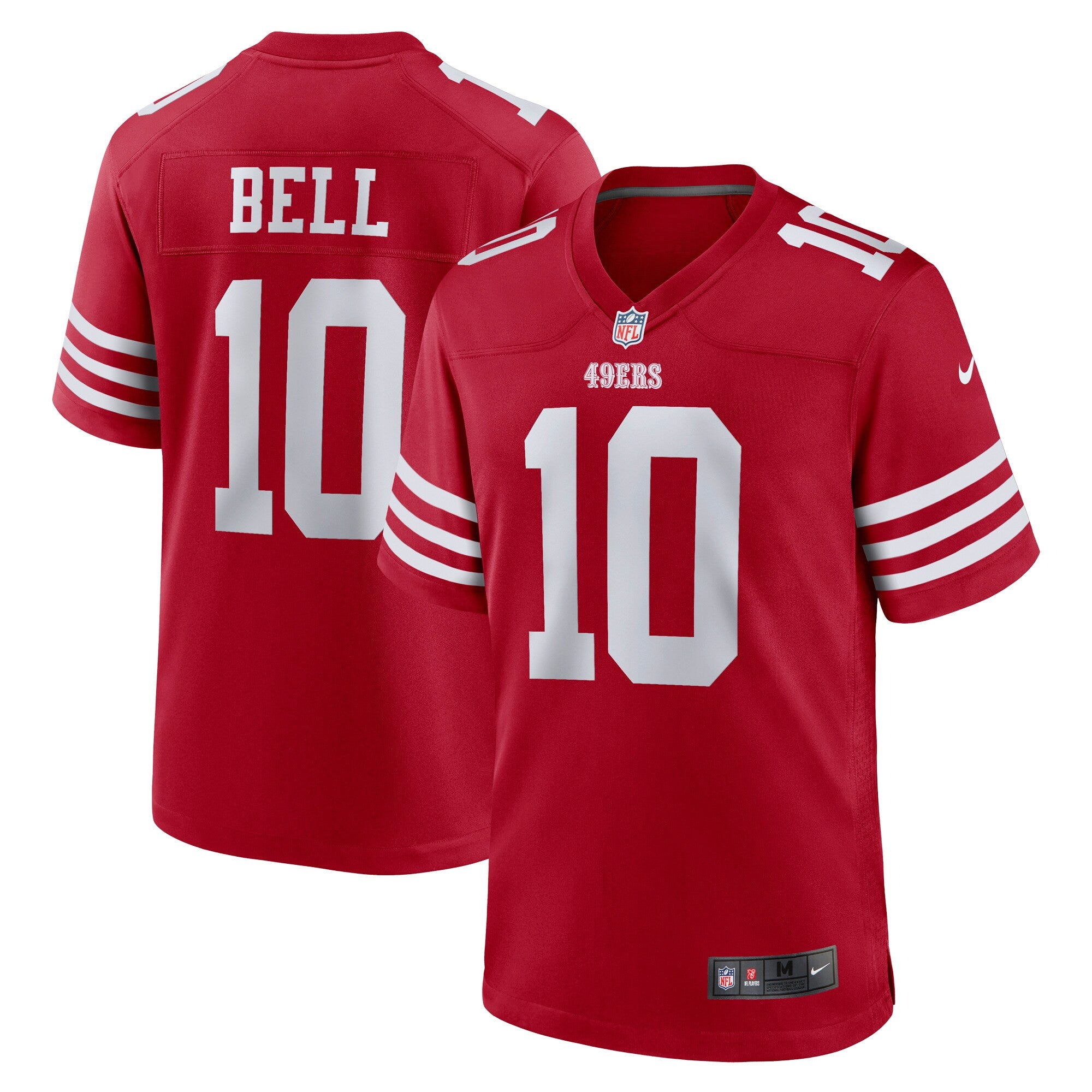 Ronnie Bell San Francisco 49ers scarlet jersey