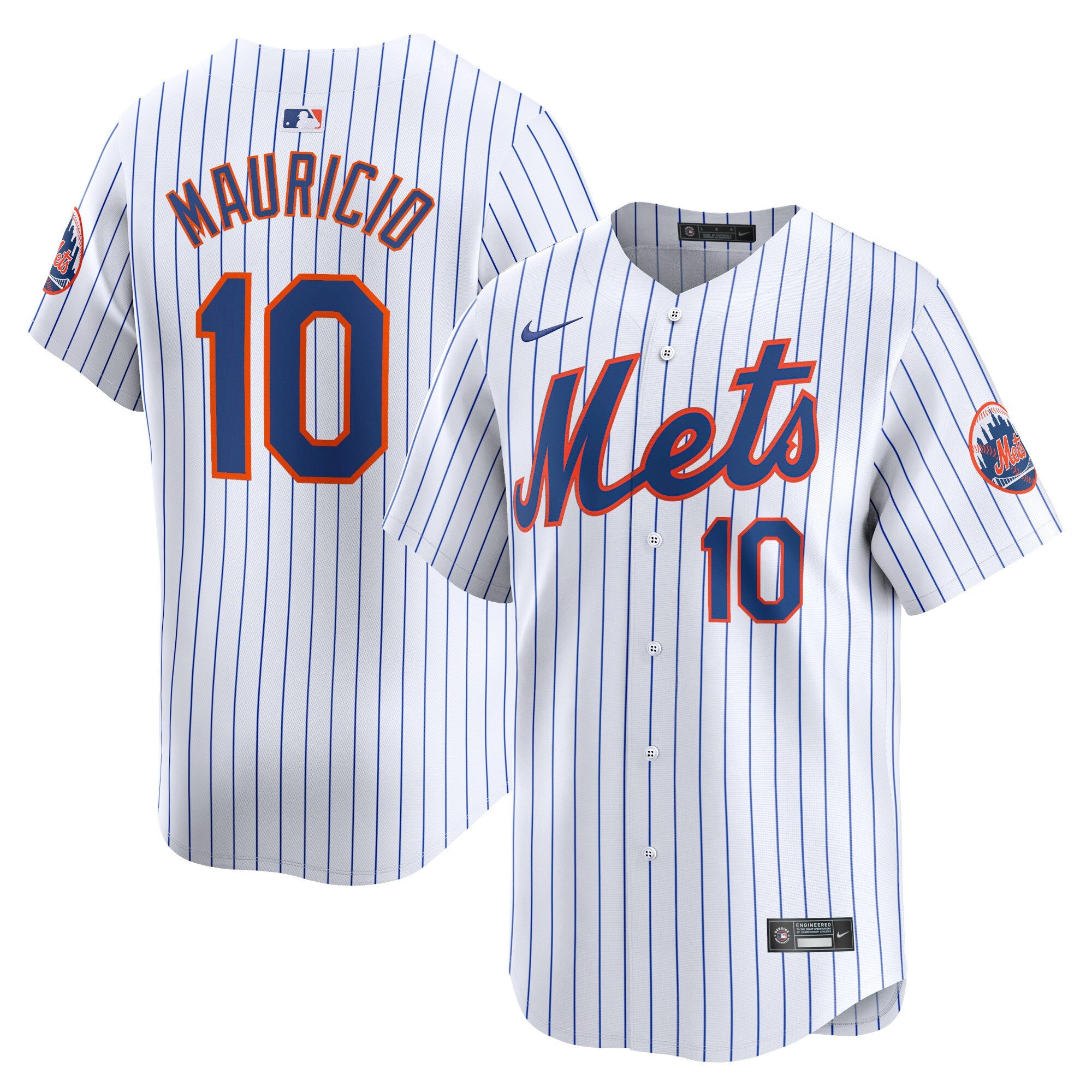 Ronny Mauricio New York Mets white Limited jersey
