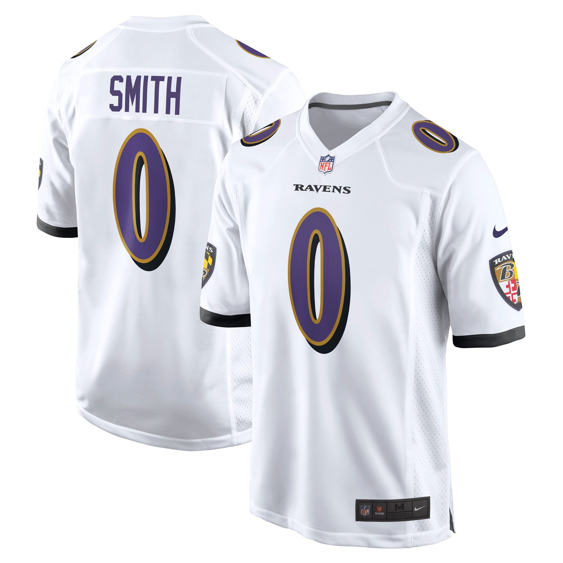 Roquan Smith Baltimore Ravens white jersey