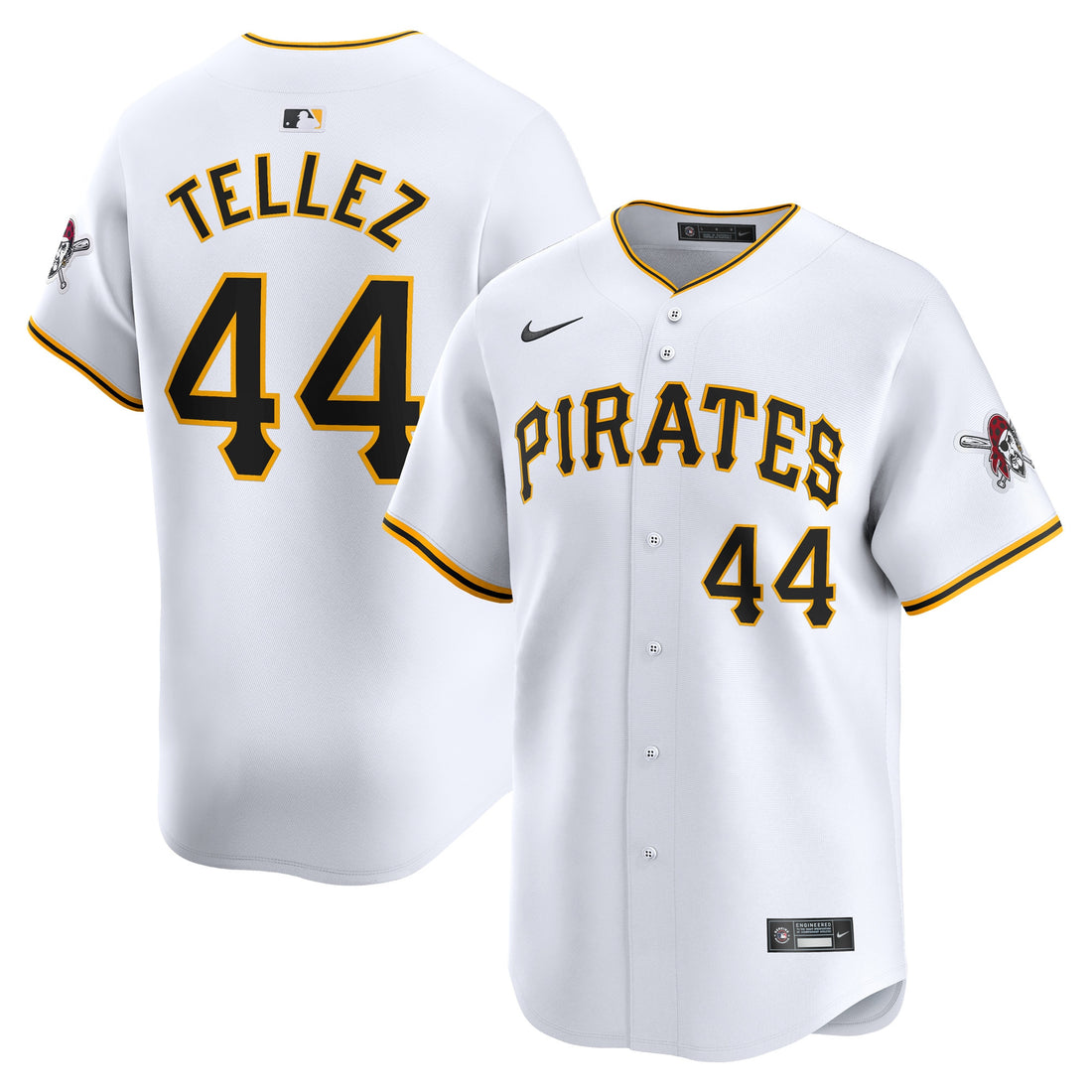 Rowdy Tellez Pittsburgh Pirates white Limited jersey