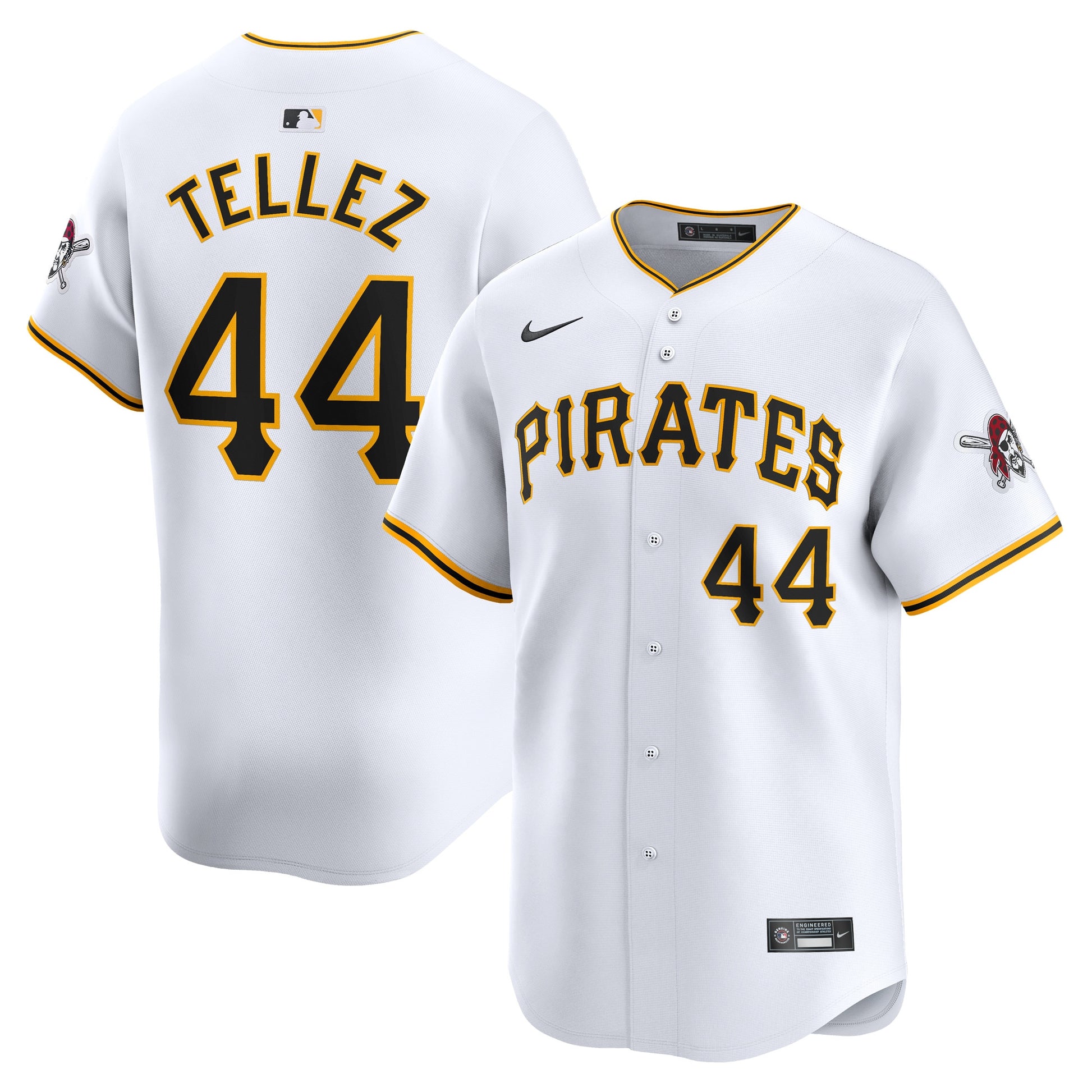 Rowdy Tellez Pittsburgh Pirates white Limited jersey