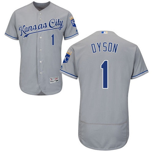 Jarrod Dyson Kansas City Royals gray jersey