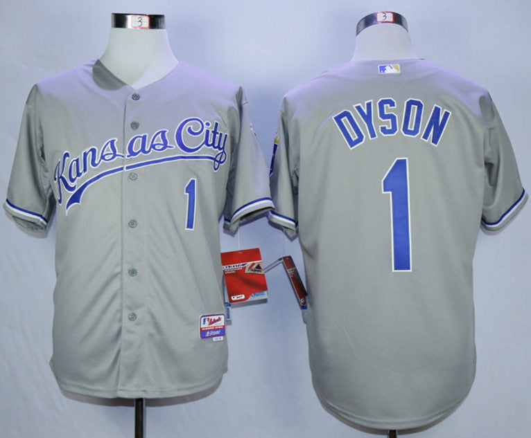 Jarrod Dyson Kansas City Royals grey jersey
