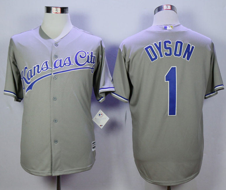 Jarrod Dyson Kansas City Royals grey jersey