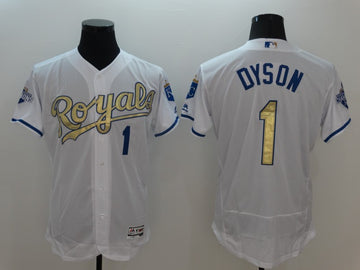 Jarrod Dyson Kansas City Royals white jersey