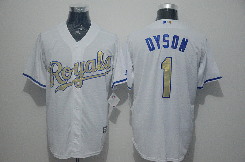 Jarrod Dyson Kansas City Royals white jersey