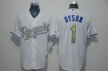 Jarrod Dyson Kansas City Royals white jersey