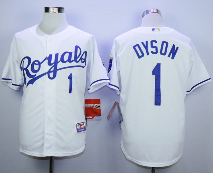 Jarrod Dyson Kansas City Royals white jersey